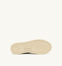 BASKET AUTRY MID CUIR BLANC DAIM MARINE