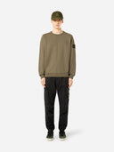 62420 BRUSHED ORGANIC COTTON FLEECE STONE ISLAND