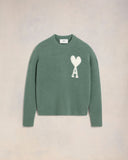 Pull Col Rond Ami de Coeur Ecru