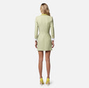 Robe-manteau en crêpe stretch imprimé logo elisabetta franchi