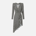 Robe midi en georgette de viscose imprimée elisabetta franchi