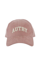 CASQUETTE BASEBALL EN VELOUR A COTES ROSE