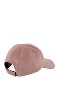 CASQUETTE BASEBALL EN VELOUR A COTES ROSE