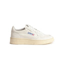 BASKET AUTRY MEDALIST LOW CUIR BLANC