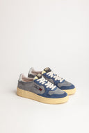 BASKET AUTRY MEDALIST LOW DAIM GRIS BLEU