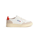 BASKET AUTRY MEDALIST LOW LEAT/SUEDE WHT/ORANGE