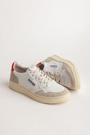 BASKET AUTRY MEDALIST LOW LEAT/SUEDE WHT/ORANGE