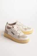 BASKET AUTRY MEDALIST LOW SUEDE/LEAT WHT/SAND