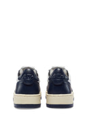BASKET MEDALIST LOW BICOLOR EN CUIR BLANC ET BLEU