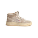 BASKET AUTRY MEDALIST MID SUEDE/HAIR ECRU’