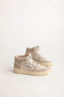 BASKET AUTRY MEDALIST MID SUEDE/HAIR ECRU’