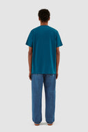 Tommy Heart Patch T-shirt Arte blue lagoon