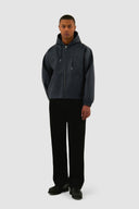 Veste à capuche en cuir Arte