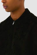 Blouson bombardier à fleurs