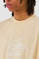 T-shirt brodé de fleurs