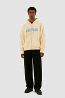 Sweat à capuche zippé brodé