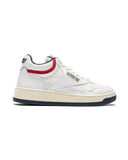 BASKET AUTRY LOW CUIR BLANC