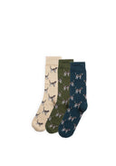 Coffret cadeau de chaussettes pour hommes Barbour Pointer Dog assorties - paquet de 3