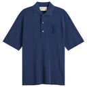 AMI Paris Boxy Fit Polo With Ami De Coeur Knitted Patch