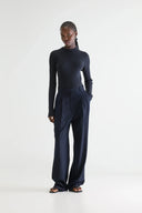 Pantalon tailleur bleu Dominic