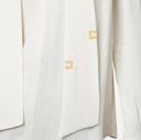 Chemise en georgette de viscose avec foulard lettrage elisabetta franchi