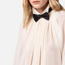 Blouse en georgette avec nœud papillon elisabetta franchi