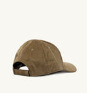 CASQUETTE BASEBALL EN VELOUR A COTES BEIGE AVEC BRODERIES