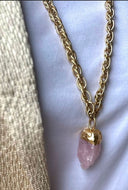 Sautoir Cristal Quartz rose dear charlotte