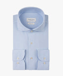 Blue Oxford Japanese knitted shirt Profuomo
