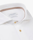 White Japanese knitted shirt Profuomo