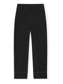 Stripe Suiting High Waist Pants