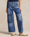 JEAN COURT LARGE TAILLE HAUTE  Ralph Lauren