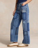 JEAN COURT LARGE TAILLE HAUTE  Ralph Lauren