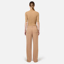 Pull col roulé en viscose avec logo college