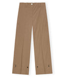 Pantalon Brown Drapey Melange Ganni