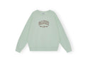 Sweat-shirt Mint Green Isoli Oversized Ganni