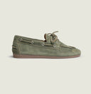 boat loafer brushed suede khaki