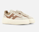 Sneakers Hogan H-Stripes Ivoire Beige Marron