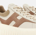 Sneakers Hogan H-Stripes Ivoire Beige Marron