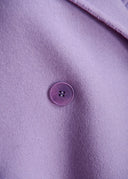 Manteau lilas croisé en laine Essentiel