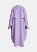 Manteau lilas croisé en laine Essentiel