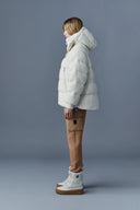 EDANA teddy down puffer jacket with removable hood Mackage