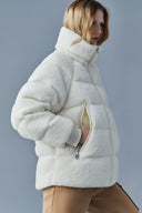 EDANA teddy down puffer jacket with removable hood Mackage