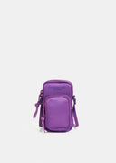 Mini-sac à bandoulière en satin violet Essentiel