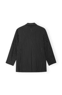 BLAZER STRIPE SUITING BOXY