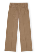 Pantalon Brown Drapey Melange Ganni