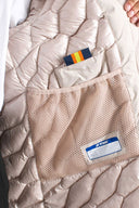 MATHIEL BONDED PADDED SHORTBREAD teintée rose