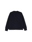 Cardigan AMI navy logo red