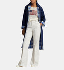 Manteau long droit réversible ceinturé Ralph Lauren