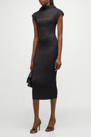 GRAMERCY PLEATED SATIN DRESS veronica beard